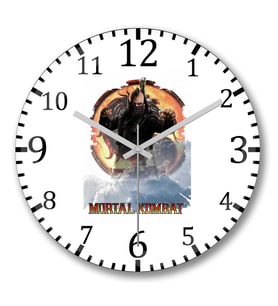 Mortal Kombat Apocalypse Game Duvar Saati Bombeli Gercek Cam