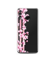 Transparan Çiçek Tasarımlı Süper Şeffaf Silikon Telefon Kılıfı Huawei P30 Lite 