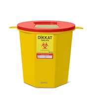 Safell Tıbbi Atık Kutusu - Tıbbi Atık Kovası 10 Litre - 5 adet