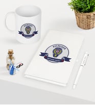 BK Gift Kişiye Özel Komiser Temalı Beyaz Defter Kalem Kupa Seti - 1 (Model 1)
