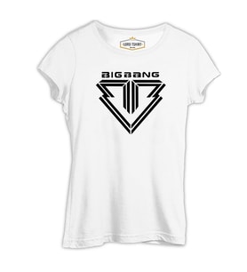 Big Bang - Logo Beyaz Kadın Tshirt