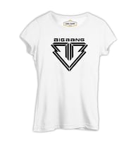 Big Bang - Logo Beyaz Kadın Tshirt