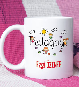 Pedagoga Özel Tasarımlı Pedagog Kupa Bardak