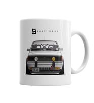 Volkswagen Gol Quadrado Euro Race Style Kupa Bardak Porselen