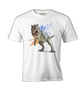 Dinazor - Trex Beyaz Erkek Tshirt