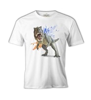 Dinazor - Trex Beyaz Erkek Tshirt