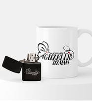 BK Gift Kişiye Özel Güzellik Uzmanı Temalı Çakmak ve Kupa Seti - 2