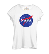 Nasa - Beyaz Bayan Tshirt