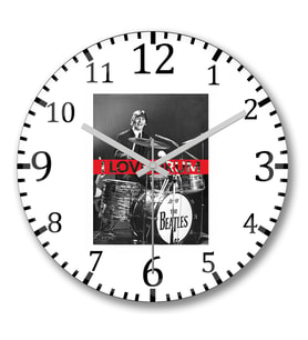 I Love Drum Duvar Saati Bombeli Gercek Cam