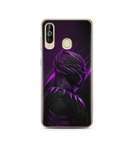 Black Panter Tasarım Süper Şeffaf Silikon Telefon Kılıfı Samsung A60