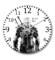 The  Witcher Duvar Saati Bombeli Gercek Cam (2)