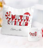 BK Gift Kişiye Özel Yılbaşı Mutlu Yıllar Temalı Yastık Kupa Seti - 2