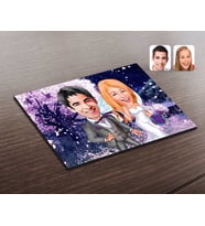 BK Gift Kişiye Özel Evleniyoruz Karikatürlü Ahşap Puzzle-6