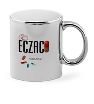 BK Gift Kişiye Özel Mesleki Eczacı Krom Kupa Bardak  3
