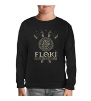 Vikings - Floki Siyah Çocuk Sweatshirt
