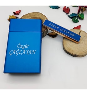 Kişiye Özel Şarjlı Çakmak ve Sigara Tabakası
