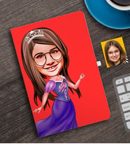 BK Gift Kişiye Özel Kız Çocuk Prenses Karikatürlü Defter-3