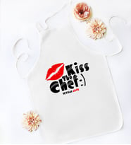 BK Gift Kişiye Özel Beyaz Mutfak Önlüğü - 7