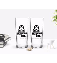 BK Gift Kişiye Özel Renkli Baskılı Hangimiz Sevmedik Çılgınlar Gibi Silüet Tasarımlı İkili Rakı Bardağı Seti-4 (Beyaz)