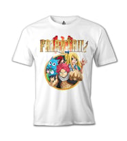 Fairy Tail Beyaz Erkek Tshirt