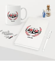 BK Gift Kişiye Özel Avukat Temalı Beyaz Defter Kalem Kupa Seti - 2 (Model 1)