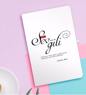 BK Gift Kişiye Özel Mânâ Sevgili Beyaz Defter