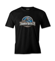 Jurassic World Siyah Erkek Tshirt