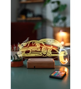 Kisiye Özel Klasik Cadillac 3D Masaüstü Led Lamba