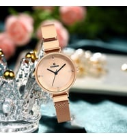 Coliseum Kadın Kol Saati Lüks Moda Şık Trend Bayan Kol Saati Siyah Rose Gold