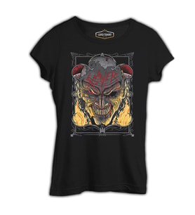 Slayer - Fire Siyah Kadın Tshirt