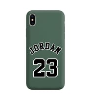 Iphone Xs Air Jordan Tasarımlı Koyu Yeşil Lansman Telefon Kılıfı