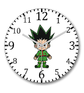Hunter X Hunter Gon Duvar Saati Bombeli Gercek Cam
