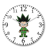 Hunter X Hunter Gon Duvar Saati Bombeli Gercek Cam