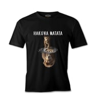 Hakuna Matata - Aslan Siyah Erkek Tshirt