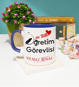 Mesajlı Öğretim Görevlisi Kupa Bardak Lacivert
