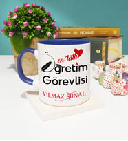 Mesajlı Öğretim Görevlisi Kupa Bardak Lacivert