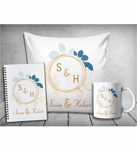 Kişiye Özel İsimli Yastık & Kupa & Defter