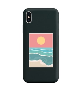 Siyah Lansman Telefon Kılıfı Iphone XS