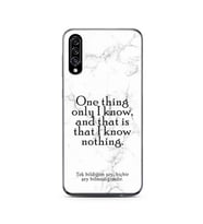 Samsung A30s Beyaz Mermer Söz Tasarımlı Telefon Kılıfı
