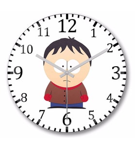 South Park Eric Cartman   Duvar   Saati Bombeli Gercek Cam