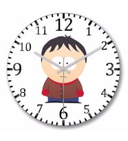 South Park Eric Cartman   Duvar   Saati Bombeli Gercek Cam