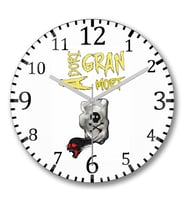 Sudden Death Rune Adori Gran Mort Duvar Saati Bombeli Gercek Cam