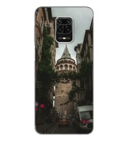 Galata Tasarımlı Süper Şeffaf Silikon Telefon Kılıfı Xiomai Redmi Note 9 Pro - N