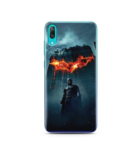 Batman Tasarım Süper Şeffaf Silikon Telefon Kılıfı Huawei Y7 Prime 2019