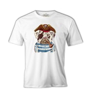 Köpek - Korsan Beyaz Erkek Tshirt