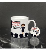 Araştırma Görevlisi Kupa Bardak ve Anahtarlık Set