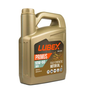 Lubex Primus MV 10W-60 4 Lt Tam Sentetik Motor Yağı