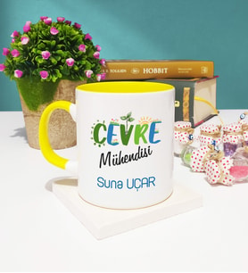 Çevre Mühendisi Kupa Bardak Sarı
