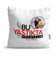 BK Gift Kişiye Özel Fotoğraflı Bu Yastıkta Kocayalım Tasarımlı  Yastık  2