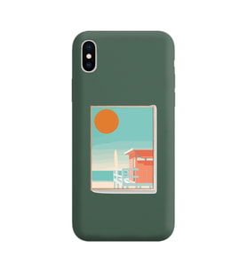 Koyu Yeşil Lansman Kılıf iPhone XS
